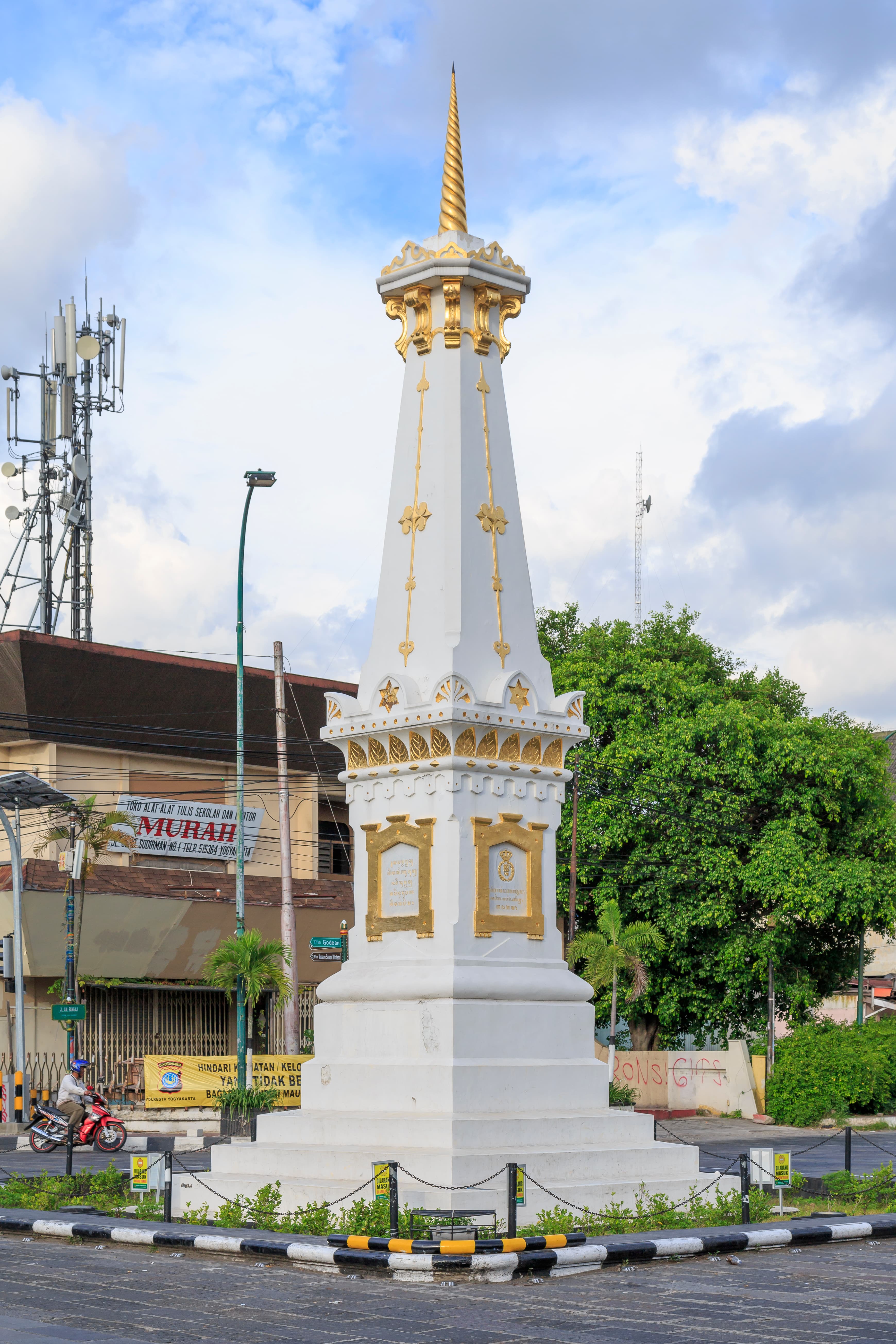 Tugu Yogyakarta aerial view