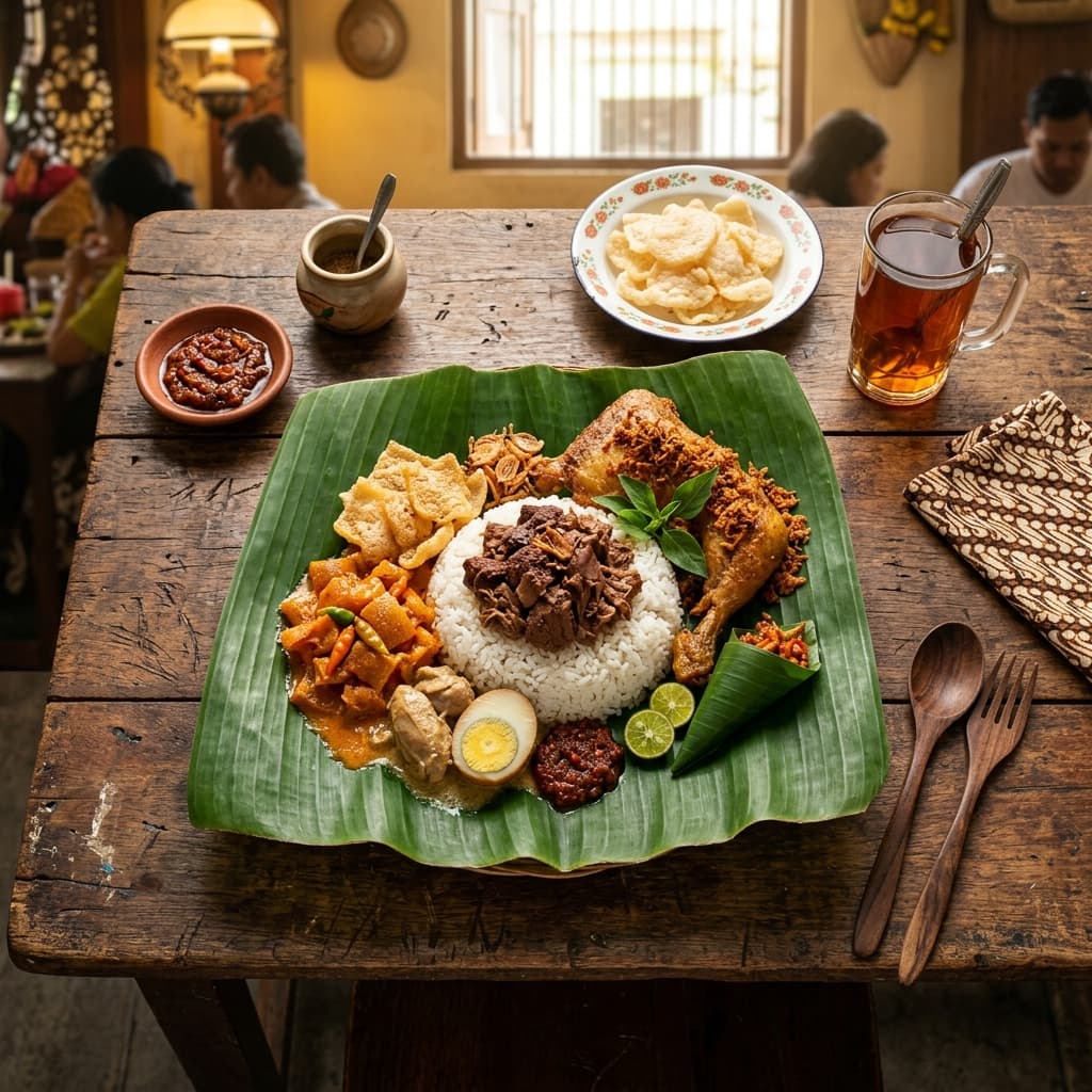 Traditional Jogja Gudeg - Signature Javanese jackfruit stew